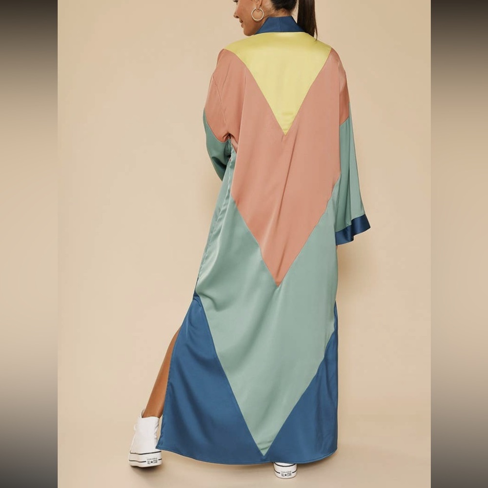 Brand New Maxi Kimono For Women Multi Color Run BIG!!! Beach Cover up Ka…